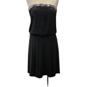 White House Black Market Strapless Black Dress